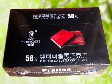 曼妃纯可可脂黑巧克力58%